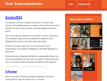Tablet Screenshot of gute-sexkontaktseiten.com
